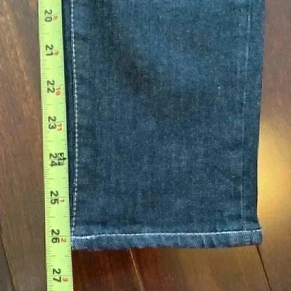 Ralph Lauren Premier Skinny Jeans Ankle Cropped Black Contrast Stitch Size  2 - Picture 9 of 15